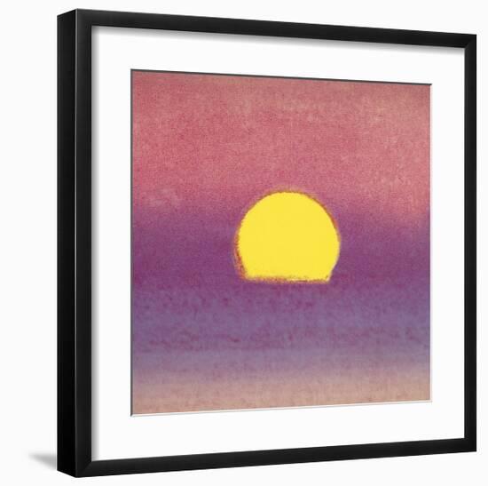 Sunset, c.1972 (pink, purple, yellow)-Andy Warhol-Framed Giclee Print