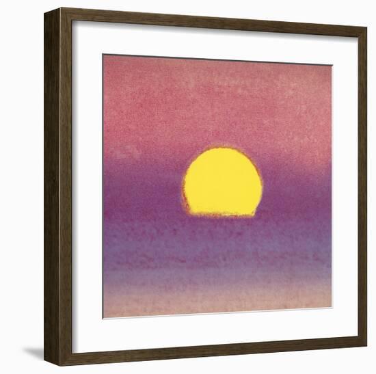 Sunset, c.1972 (pink, purple, yellow)-Andy Warhol-Framed Giclee Print