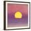 Sunset, c.1972 (pink, purple, yellow)-Andy Warhol-Framed Giclee Print