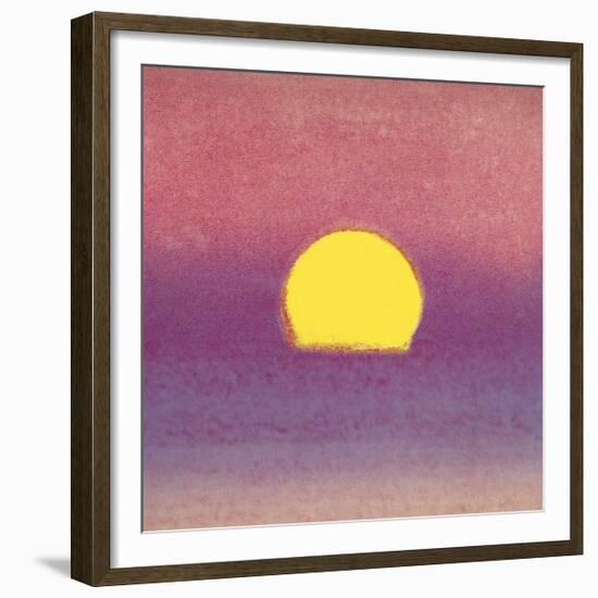 Sunset, c.1972 (pink, purple, yellow)-Andy Warhol-Framed Giclee Print