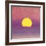 Sunset, c.1972 (pink, purple, yellow)-Andy Warhol-Framed Giclee Print