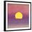 Sunset, c.1972 (pink, purple, yellow)-Andy Warhol-Framed Giclee Print