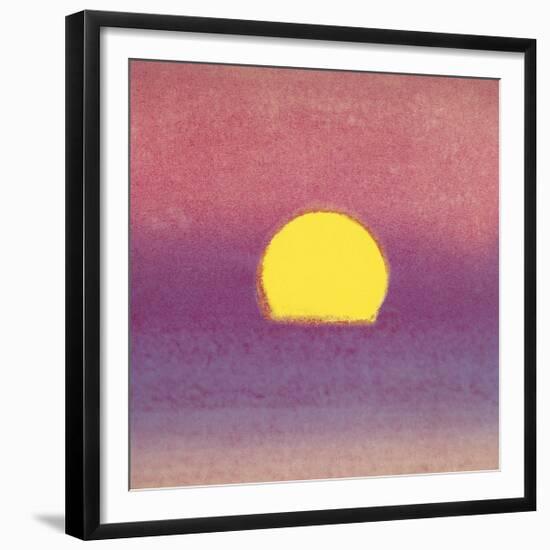 Sunset, c.1972 (pink, purple, yellow)-Andy Warhol-Framed Giclee Print