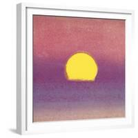 Sunset, c.1972 (pink, purple, yellow)-Andy Warhol-Framed Giclee Print