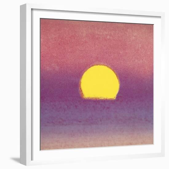 Sunset, c.1972 (pink, purple, yellow)-Andy Warhol-Framed Giclee Print