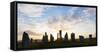 Sunset, Callanish Standing Stones, Isle of Lewis, Outer Hebrides, Scotland-Peter Adams-Framed Stretched Canvas