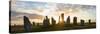 Sunset, Callanish Standing Stones, Isle of Lewis, Outer Hebrides, Scotland-Peter Adams-Stretched Canvas