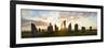 Sunset, Callanish Standing Stones, Isle of Lewis, Outer Hebrides, Scotland-Peter Adams-Framed Photographic Print