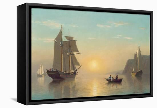 Sunset Calm in the Bay of Fundy, C.1860-William Bradford-Framed Stretched Canvas