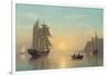 Sunset Calm in the Bay of Fundy, C.1860-William Bradford-Framed Giclee Print