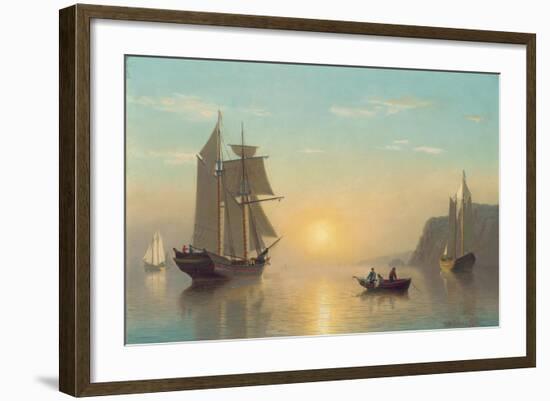 Sunset Calm in the Bay of Fundy, C.1860-William Bradford-Framed Giclee Print