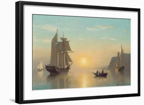 Sunset Calm in the Bay of Fundy, C.1860-William Bradford-Framed Giclee Print