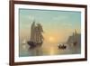 Sunset Calm in the Bay of Fundy, C.1860-William Bradford-Framed Giclee Print