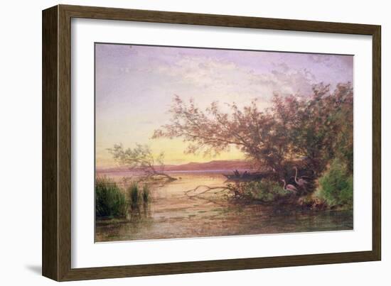 Sunset, Camargue-Felix Ziem-Framed Giclee Print