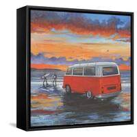 Sunset Campervan-Peter Adderley-Framed Stretched Canvas