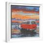 Sunset Campervan-Peter Adderley-Framed Art Print