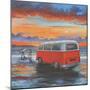 Sunset Campervan-Peter Adderley-Mounted Art Print