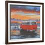 Sunset Campervan-Peter Adderley-Framed Art Print