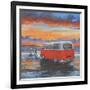 Sunset Campervan-Peter Adderley-Framed Art Print