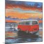 Sunset Campervan-Peter Adderley-Mounted Art Print