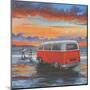 Sunset Campervan-Peter Adderley-Mounted Art Print