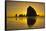 Sunset, Cannon Beach, Oregon, USA-Michel Hersen-Framed Stretched Canvas