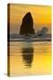 Sunset, Cannon Beach, Oregon, USA-Michel Hersen-Stretched Canvas