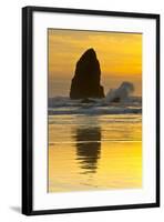 Sunset, Cannon Beach, Oregon, USA-Michel Hersen-Framed Photographic Print