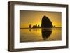 Sunset, Cannon Beach, Oregon, USA-Michel Hersen-Framed Photographic Print