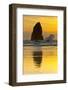 Sunset, Cannon Beach, Oregon, USA-Michel Hersen-Framed Photographic Print