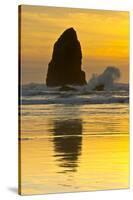 Sunset, Cannon Beach, Oregon, USA-Michel Hersen-Stretched Canvas