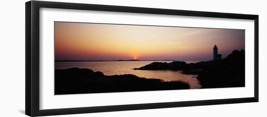 Sunset, Cape Ann Lighthouse, Gloucester, Massachusetts, USA-null-Framed Photographic Print