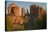 Sunset, Cathedral Rock, Red Rock Crossing, Sedona, Arizona-Michel Hersen-Stretched Canvas