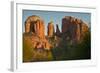 Sunset, Cathedral Rock, Red Rock Crossing, Sedona, Arizona-Michel Hersen-Framed Photographic Print