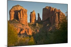 Sunset, Cathedral Rock, Red Rock Crossing, Sedona, Arizona-Michel Hersen-Mounted Photographic Print