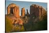 Sunset, Cathedral Rock, Red Rock Crossing, Sedona, Arizona-Michel Hersen-Stretched Canvas