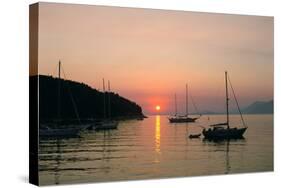 Sunset, Cavtat, Croatia-Peter Thompson-Stretched Canvas