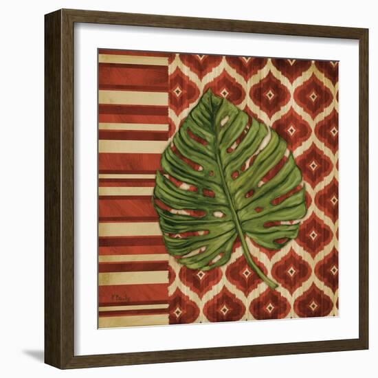 Sunset Cay Palm I-Paul Brent-Framed Art Print