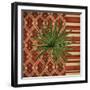 Sunset Cay Palm II-Paul Brent-Framed Art Print