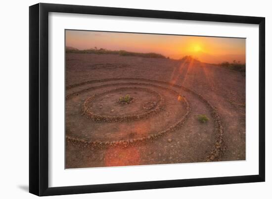 Sunset Circles at Slacker Hill, Marin Headlands-Vincent James-Framed Photographic Print