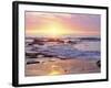 Sunset Cliffs Beach on the Pacific Ocean at Sunset, San Diego, California, USA-Christopher Talbot Frank-Framed Photographic Print