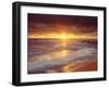 Sunset Cliffs Beach on the Pacific Ocean at Sunset, San Diego, California, USA-Christopher Talbot Frank-Framed Premium Photographic Print