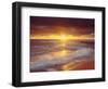 Sunset Cliffs Beach on the Pacific Ocean at Sunset, San Diego, California, USA-Christopher Talbot Frank-Framed Photographic Print