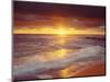 Sunset Cliffs Beach on the Pacific Ocean at Sunset, San Diego, California, USA-Christopher Talbot Frank-Mounted Photographic Print