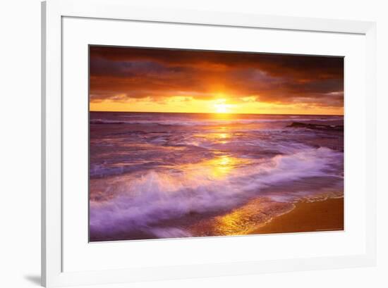 Sunset Cliffs Beach, San Diego, California-null-Framed Poster