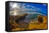 Sunset Cliffs in San Diego, Ca-Andrew Shoemaker-Framed Stretched Canvas