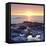 Sunset Cliffs Tidepools on the Pacific Ocean Reflecting the Sunset, San Diego, California, USA-Christopher Talbot Frank-Framed Stretched Canvas