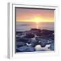 Sunset Cliffs Tidepools on the Pacific Ocean Reflecting the Sunset, San Diego, California, USA-Christopher Talbot Frank-Framed Photographic Print