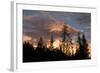 Sunset Clouds and Moon, Yellowstone-Vincent James-Framed Photographic Print