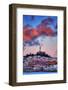 Sunset Clouds Over Coit Tower, San Francisco Icon Travel-Vincent James-Framed Photographic Print